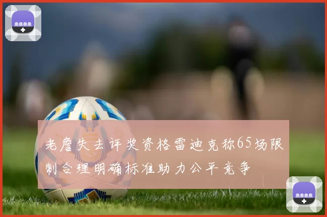 老詹失去评奖资格雷迪克称65场限制合理明确标准助力公平竞争